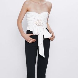 ZARA Strapless Top M